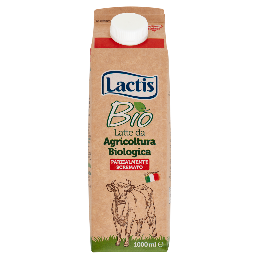 Lactis Bio Latte da Agricoltura Biologica Parzialmente Scremato 1000 ml