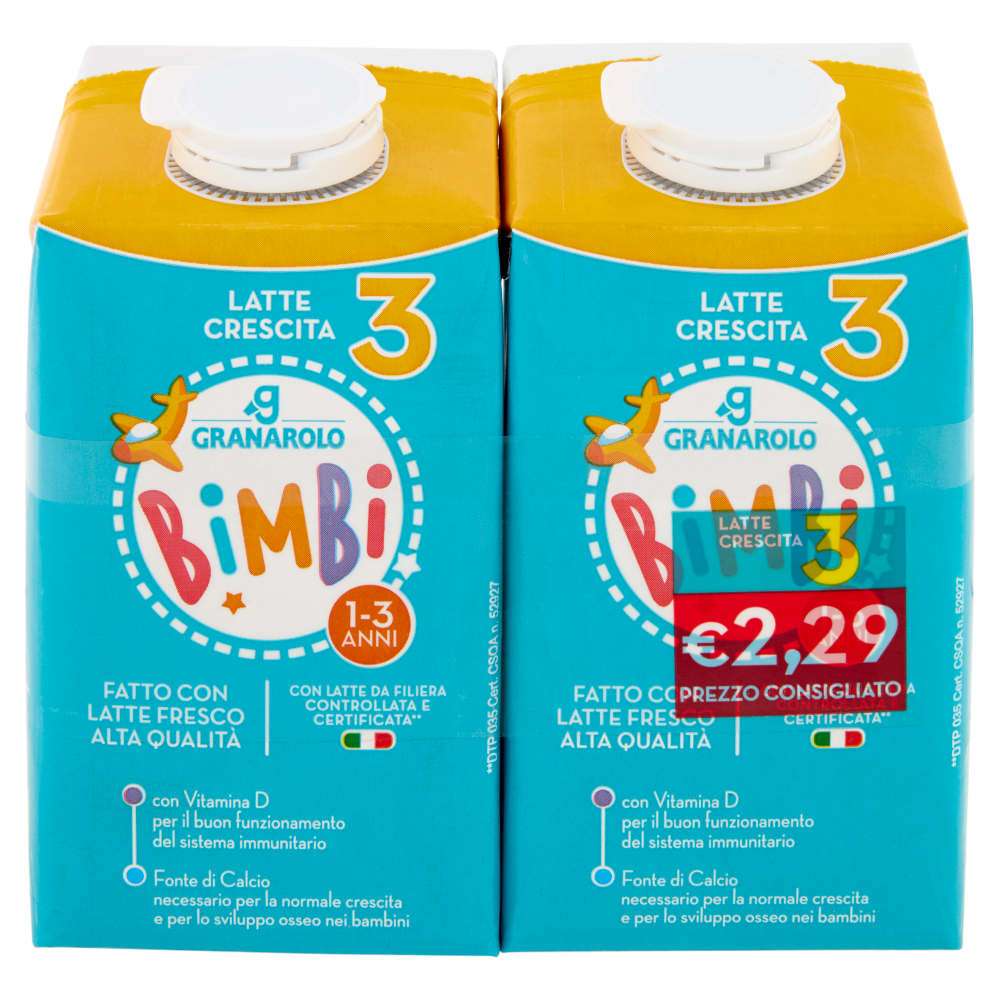 Granarolo Bimbi Latte di Crescita 3 2 x 500 ml