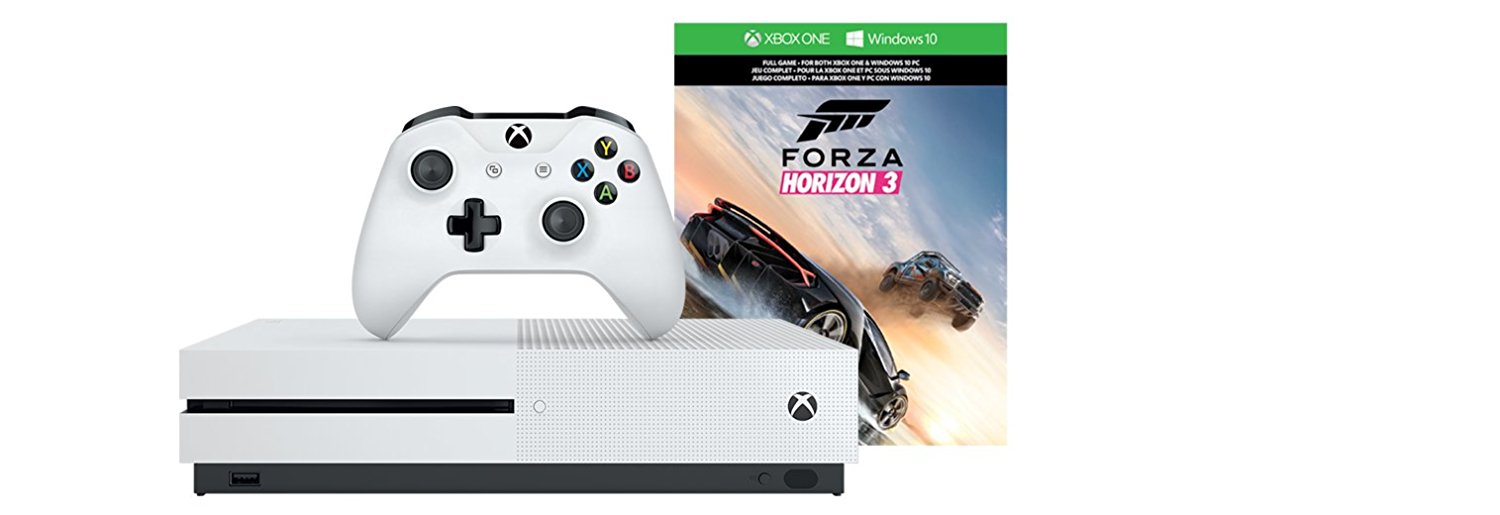 Microsoft Xbox One S Forza Horizon 3 Bundle (500GB) Wi-Fi Bianco