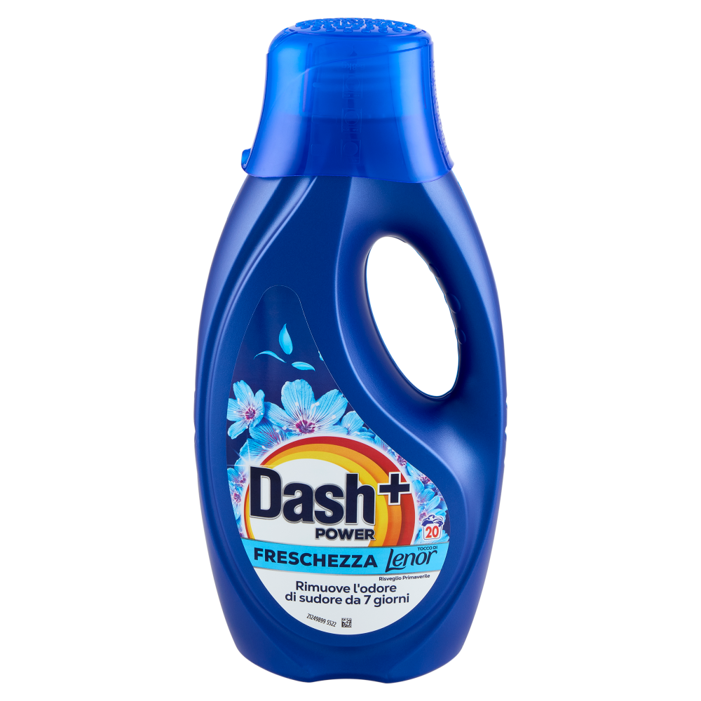 Dash Power Detersivo Liquido Lavatrice + Tocco Lenor Risveglio Primaverile, 20 Lavaggi 900 ml