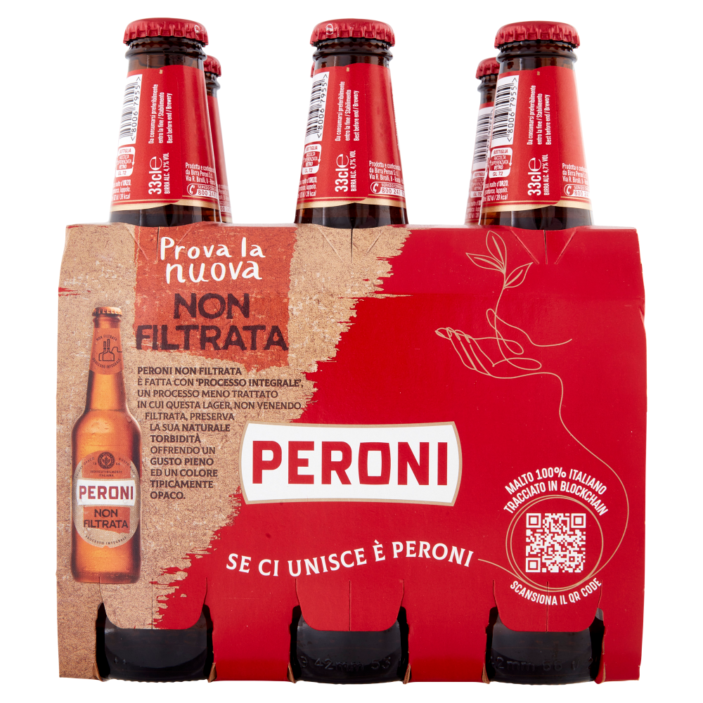 Peroni Birra 6 x 33 cl