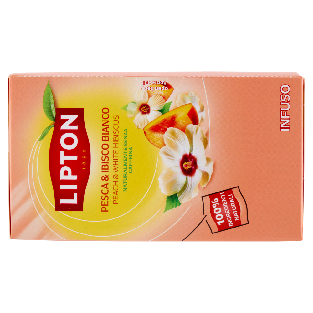 Lipton Pesca & Ibisco Bianco Infuso 20 x 1,7 g