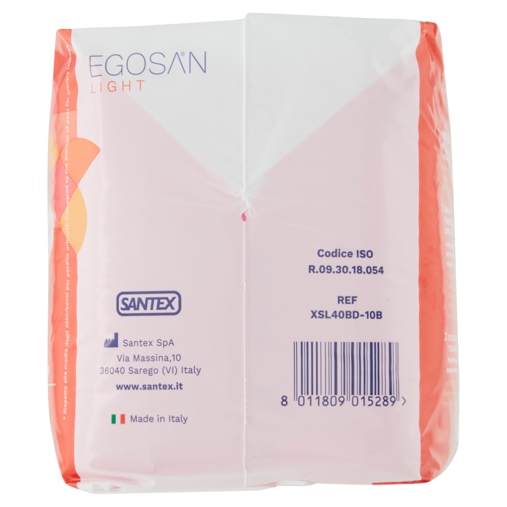 Egosan Light Extra Assorbenti per Lievi Perdite Urinarie Donna 10 pz