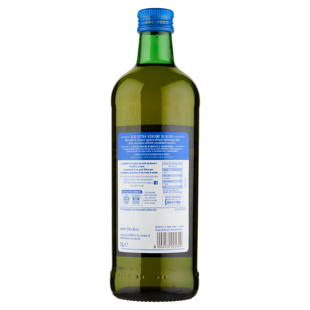 Bertolli Olio Extra Vergine di Oliva Gentile  1 L