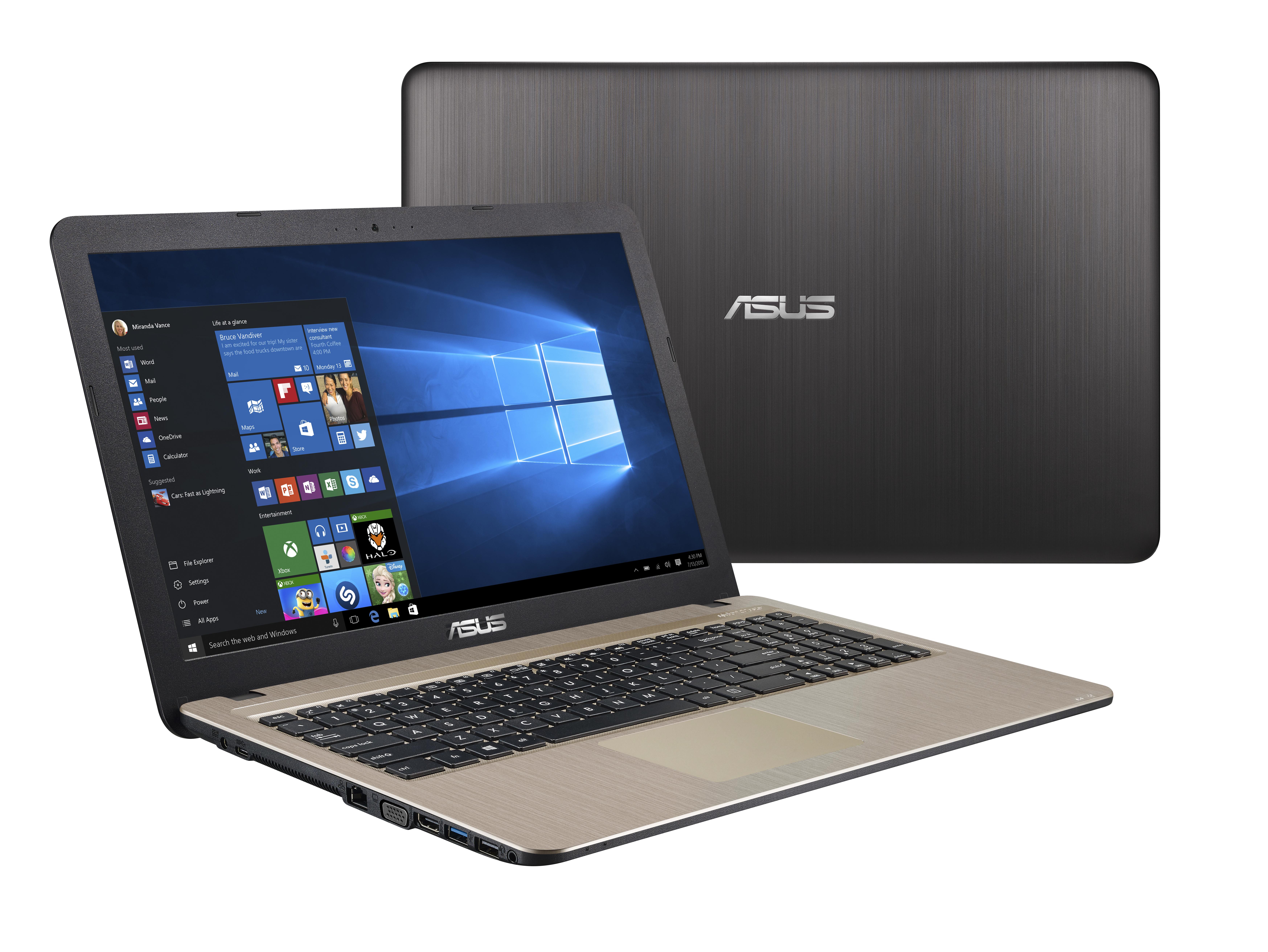 ASUS Vivobook 15 X540NA-GQ017T Intel&reg; Celeron&reg; N3350 Computer portatile 39,6 cm (15.6") 4 GB 500 GB HDD Wi-Fi 5 (802.11ac) Windows 10 Nero