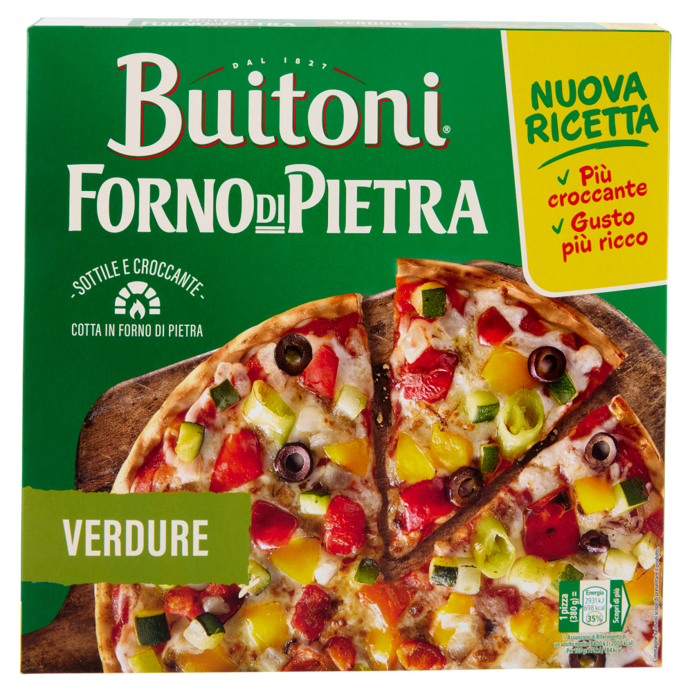 Buitoni Forno di Pietra Verdure Pizza surgelata 380 g