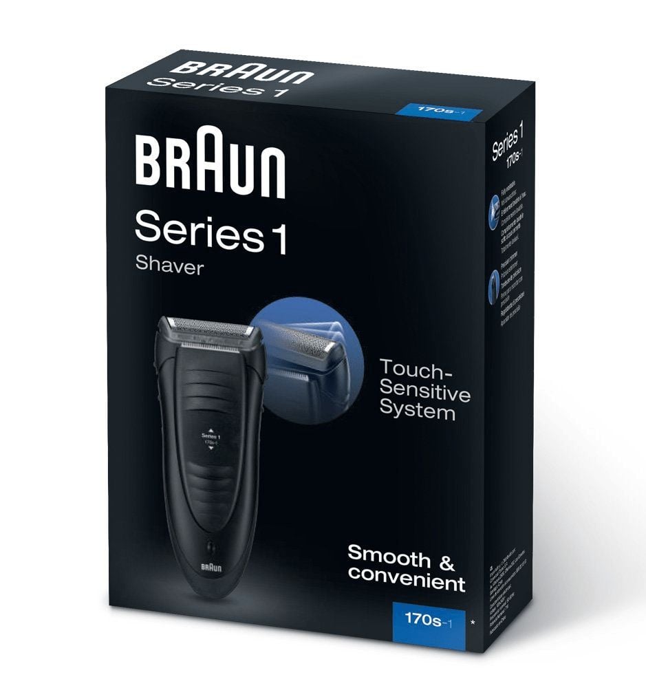 Braun Series 1 170 s-1 Rasoio elettrico a lamina Nero