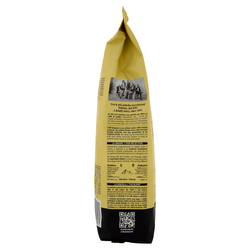 Caffè Vergnano 1882 Granaroma Miscela Classica Caffè in Grani 500 g
