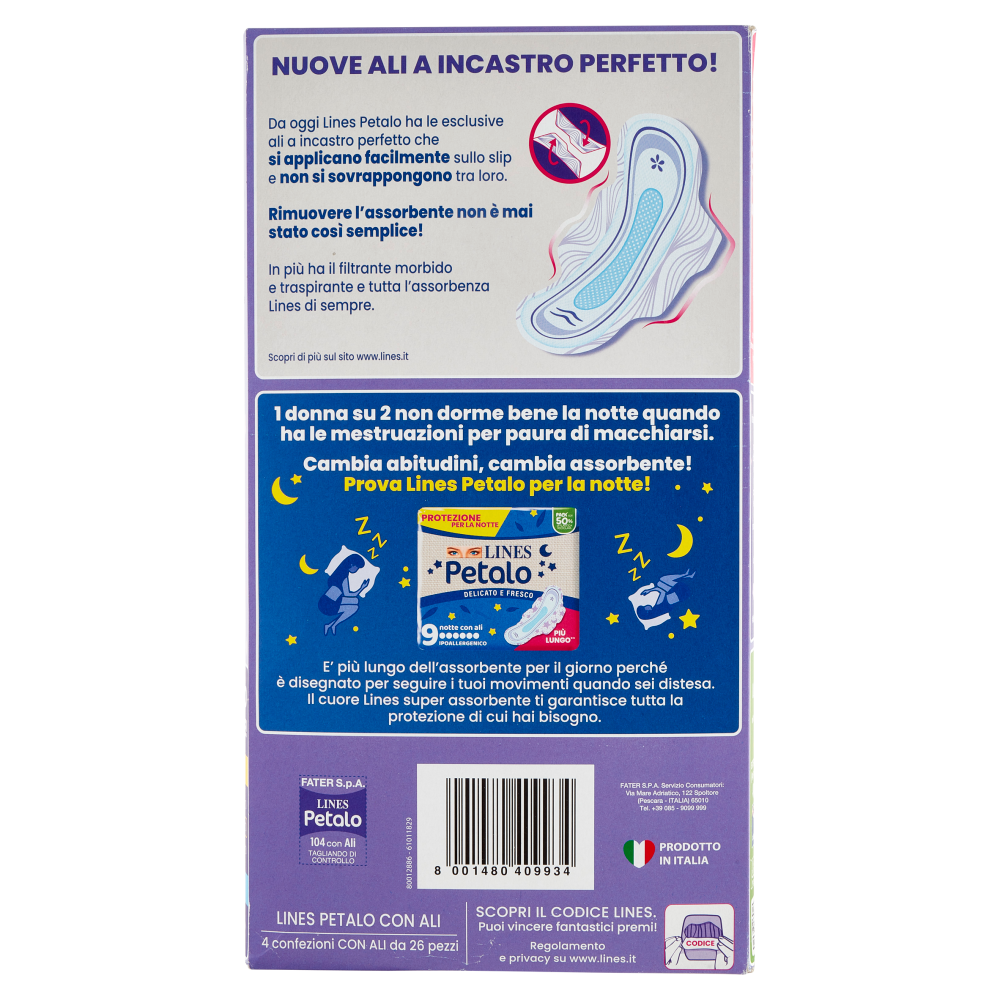 Lines Petalo con Ali 104 pz