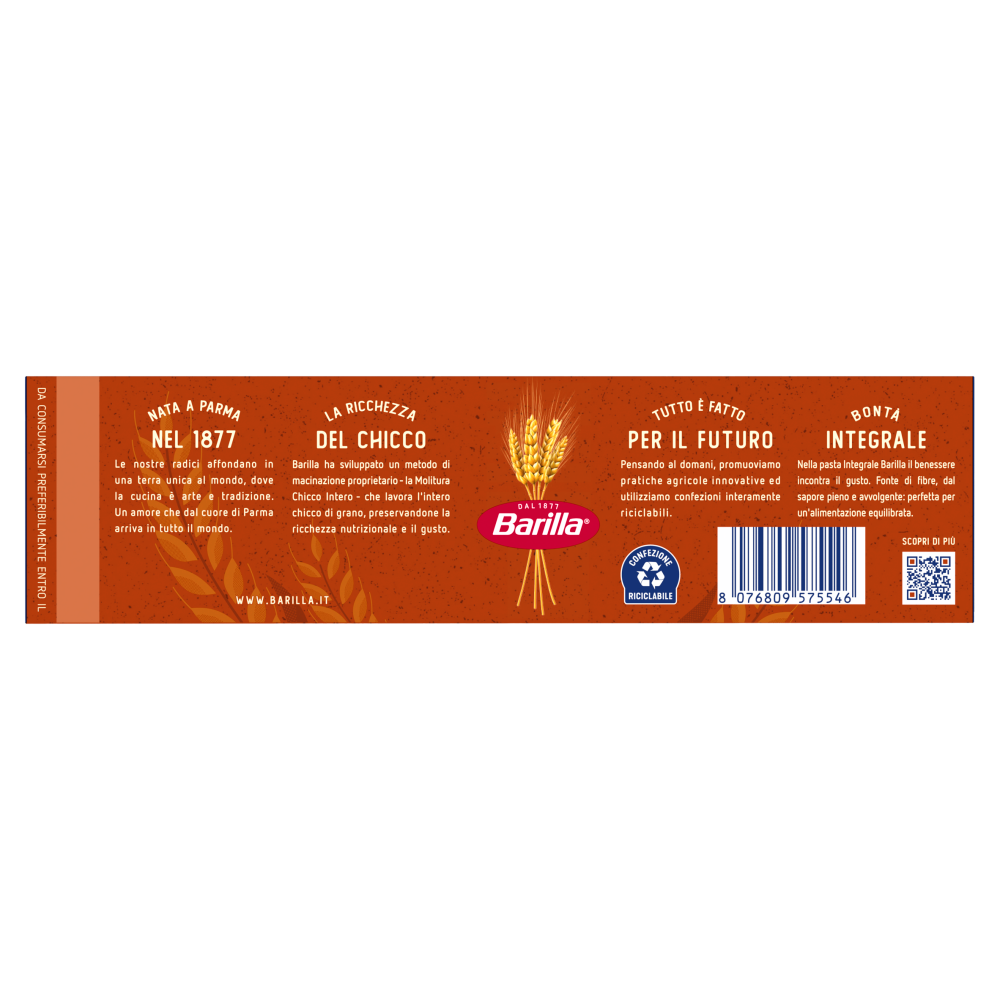 Barilla Pasta Integrale Linguine 100 grano italiano 500g Carrefour
