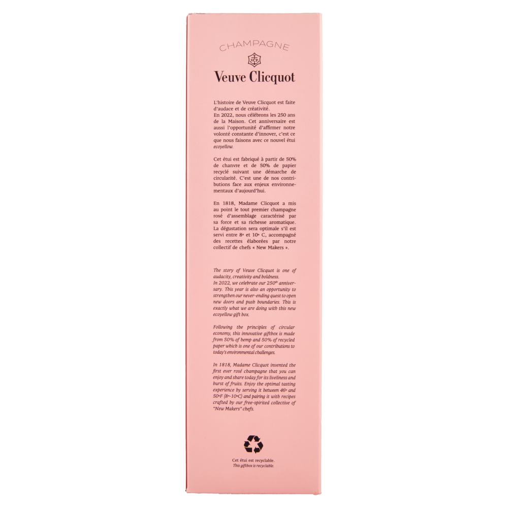 Veuve Clicquot Champagne Rosé 250 Ans Astuccio 750ml