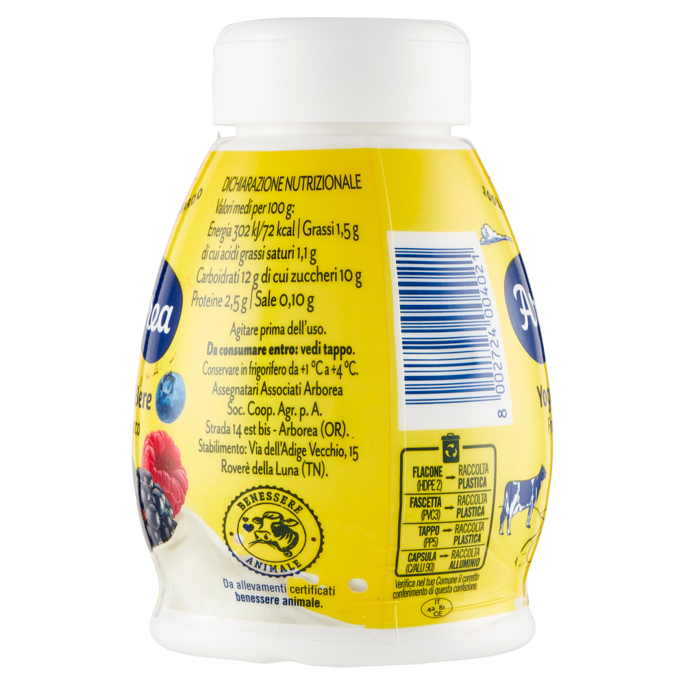 Arborea Yogurt da Bere Frutti di bosco 200 g