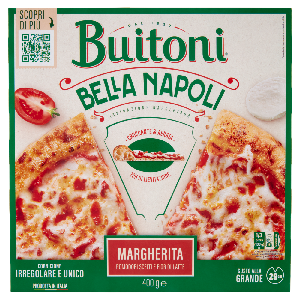 BUITONI Bella Napoli Margherita Pizza surgelata (1 pizza) 400g Carrefour