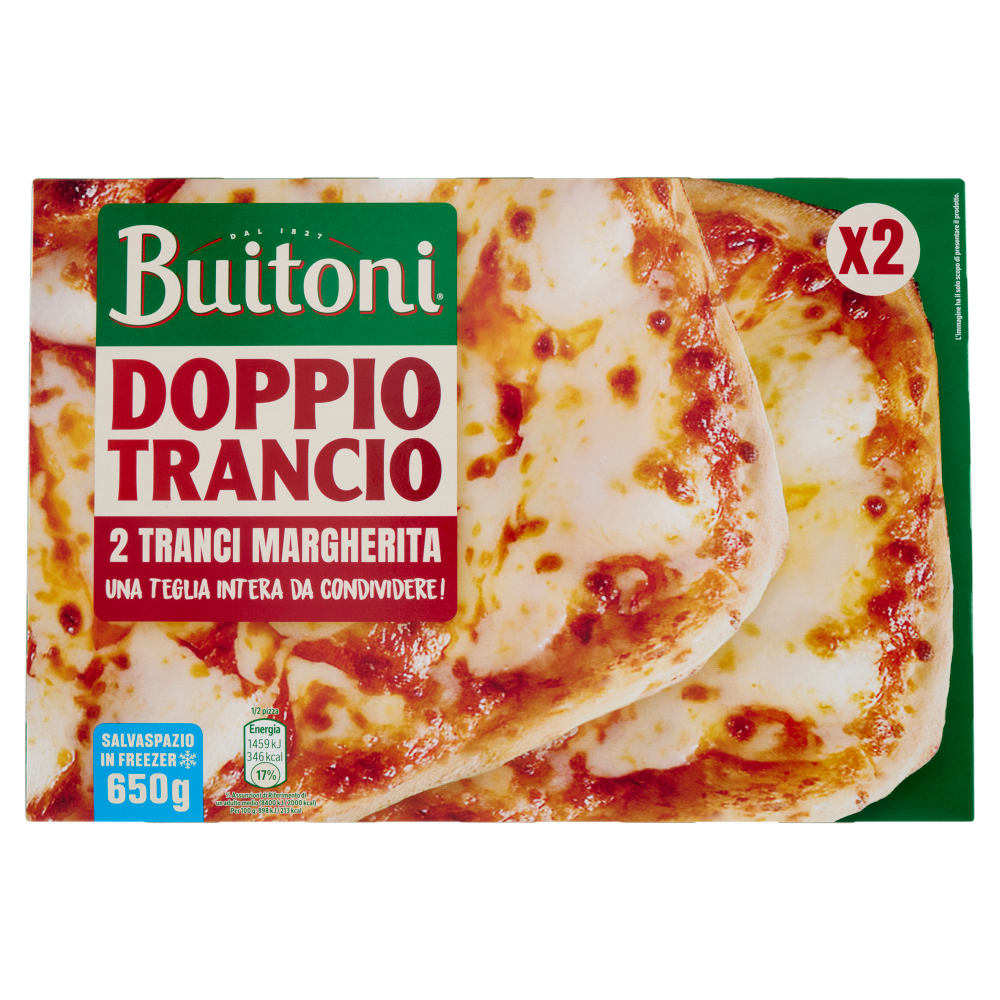 Buitoni Doppio Trancio Margherita 2 Tranci 650g
