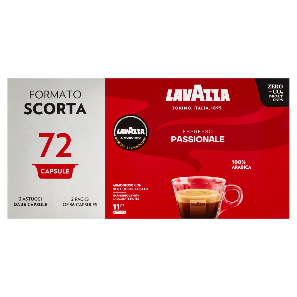 Lavazza A Modo Mio Espresso Passionale 72 capsule 540g