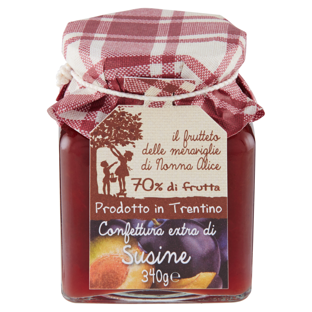 il frutteto delle meraviglie di Nonna Alice Confettura extra di Susine 340 g
