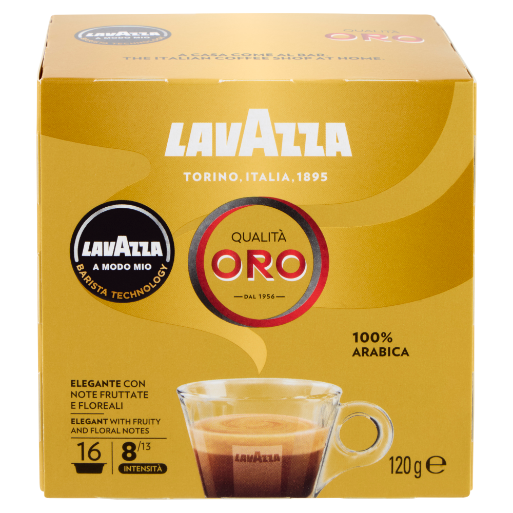 Lavazza A Modo Mio Qualit&agrave; Oro 16 Capsule 120 g