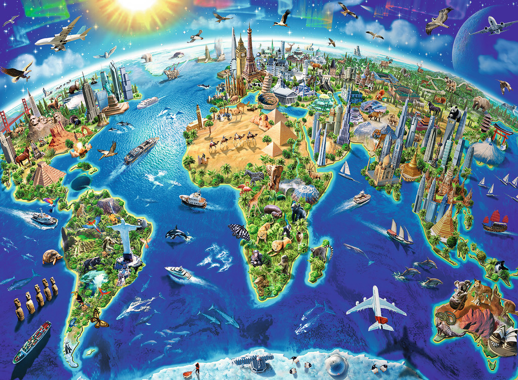 Ravensburger 12722. Puzzle Xxl 200 Pz. Vista Dall'Alto