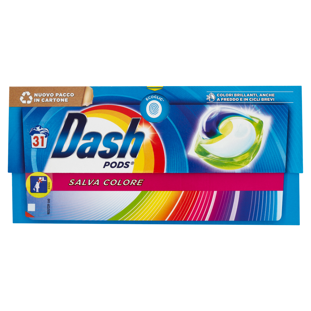 Dash Pods Detersivo Lavatrice In Capsule, 124 (2x62), Azione Igienizzante  Per Capi Colorati -  - Offerte E Coupon: #BESLY!