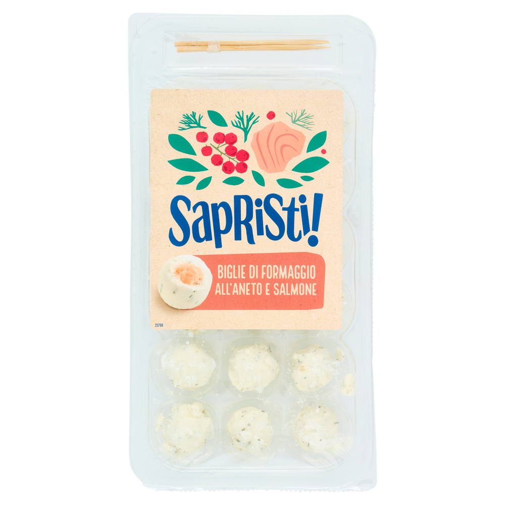 Sapristi! Biglie di Formaggio all'Aneto e Salmone 75 g