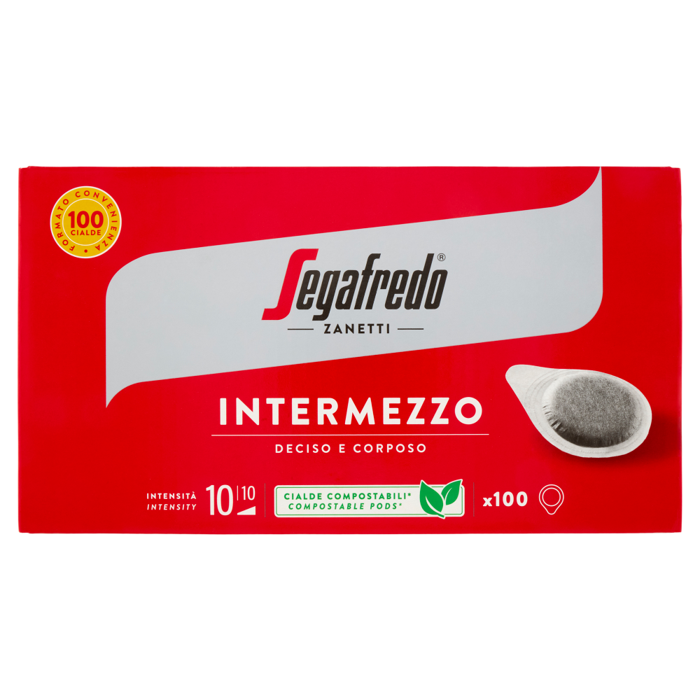 Segafredo Zanetti Intermezzo Cialde Compostabili* 100 x 7 g