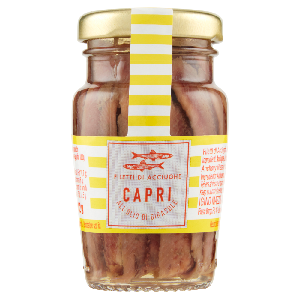Capri Filetti di Acciughe all'Olio di Girasole 80 g