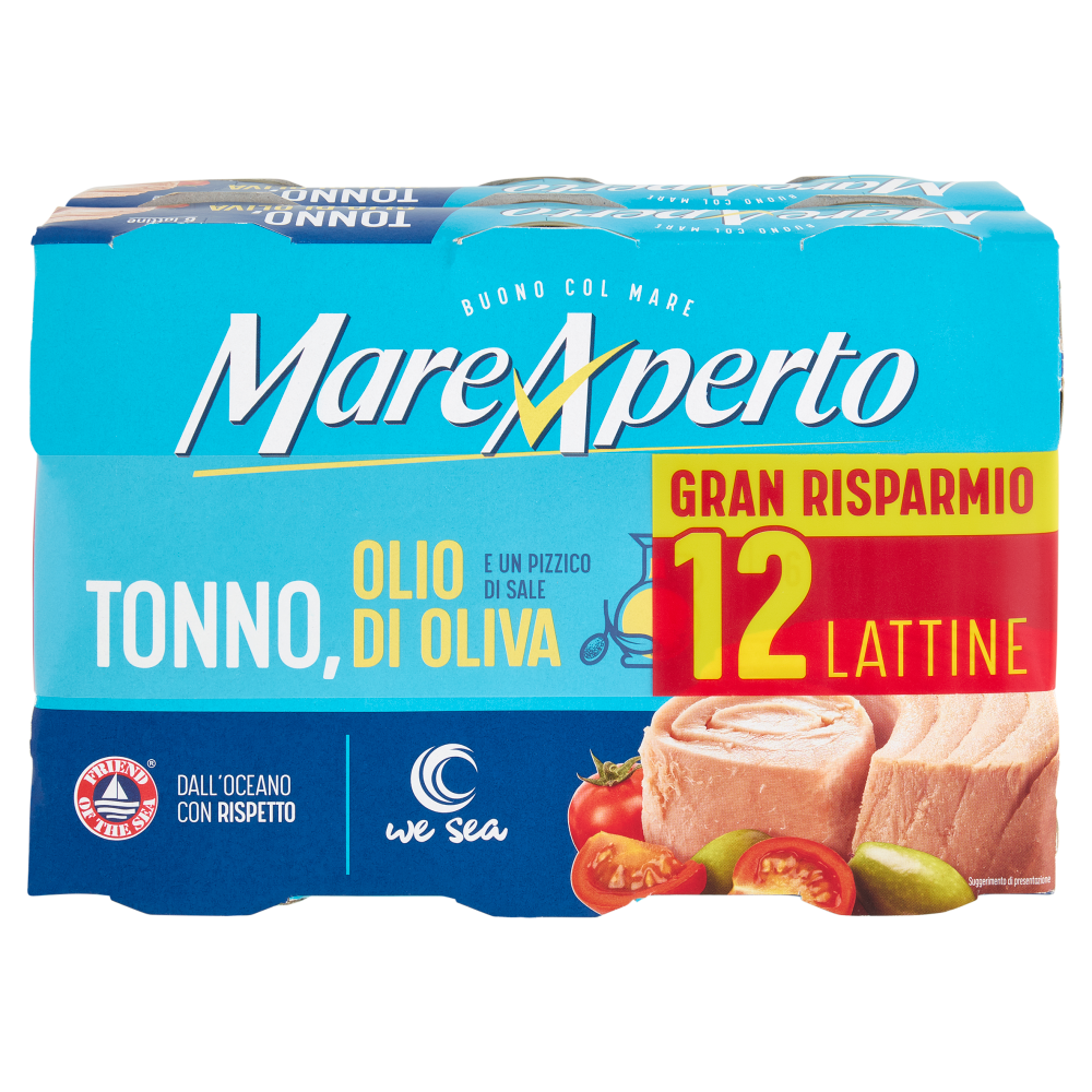 Mare Aperto Tonno Olio di Oliva 12 x 70 g