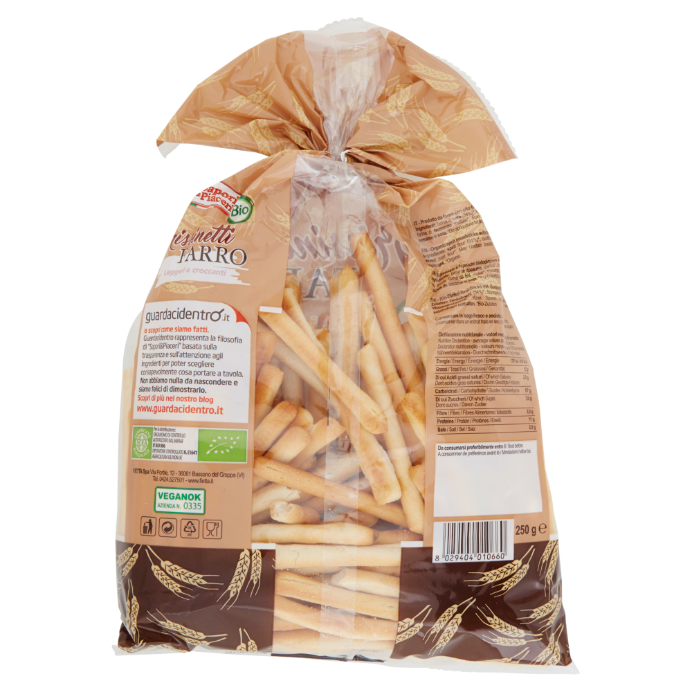 Sapori & Piaceri Bio Grissinetti Farro 250 g