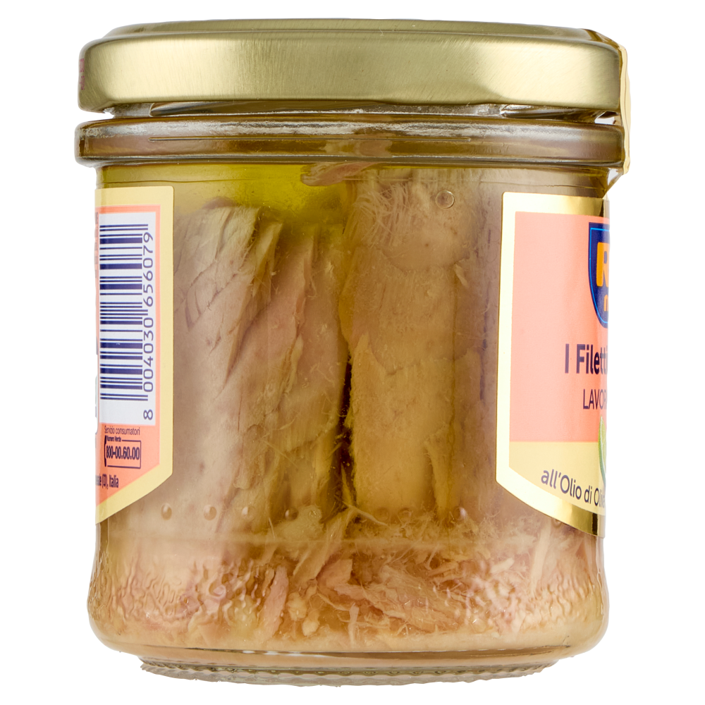 Rio mare i Filettini di Tonno Lavorati a Mano all'Olio di Oliva con Lime e Zenzero 130 g