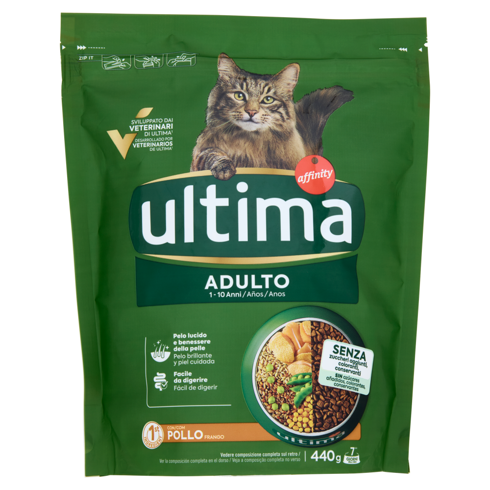 ultima Cat Adulto 1-10 Anni con Pollo 440 g