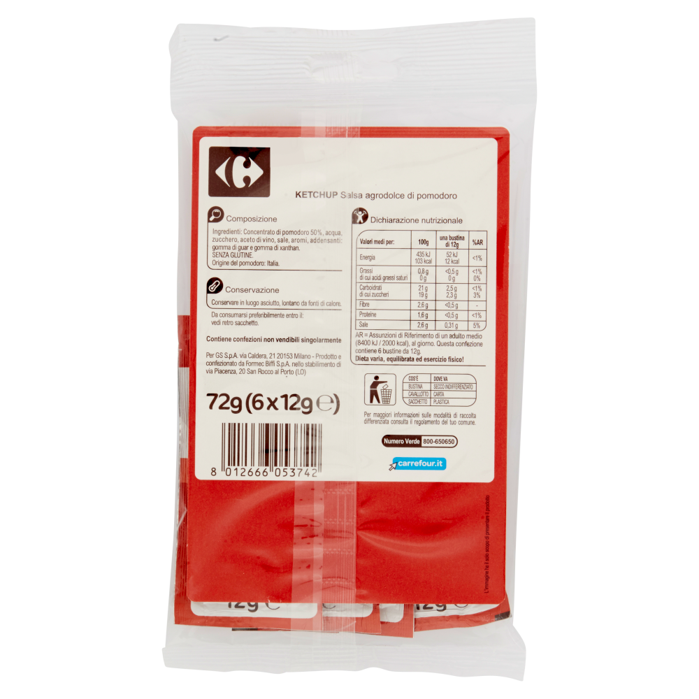 Carrefour Ketchup 6 x 12 g
