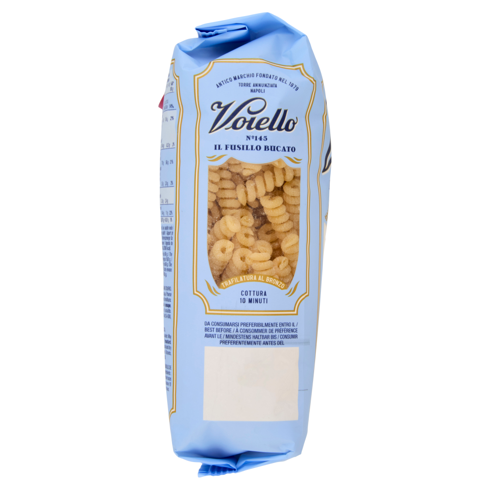 Voiello Pasta Il Fusillo Bucato N°145 Grani 100% Italiani Trafilata Bronzo 500g