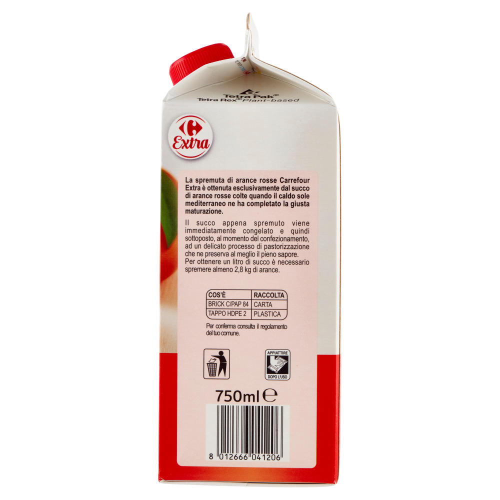 Carrefour Extra Spremuta Arance Rosse 750 ml