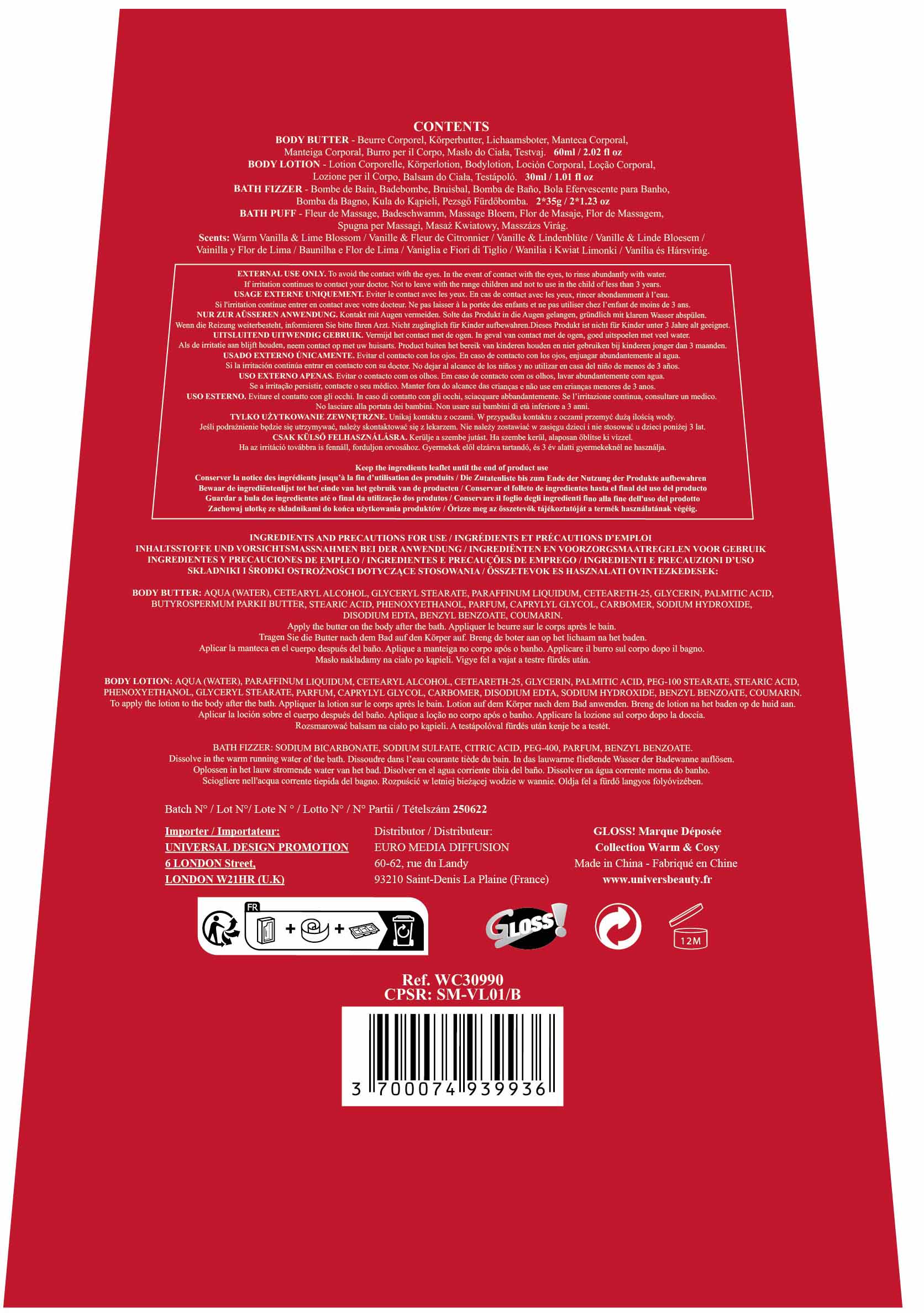 Fir Bath Box Warm & Cosy