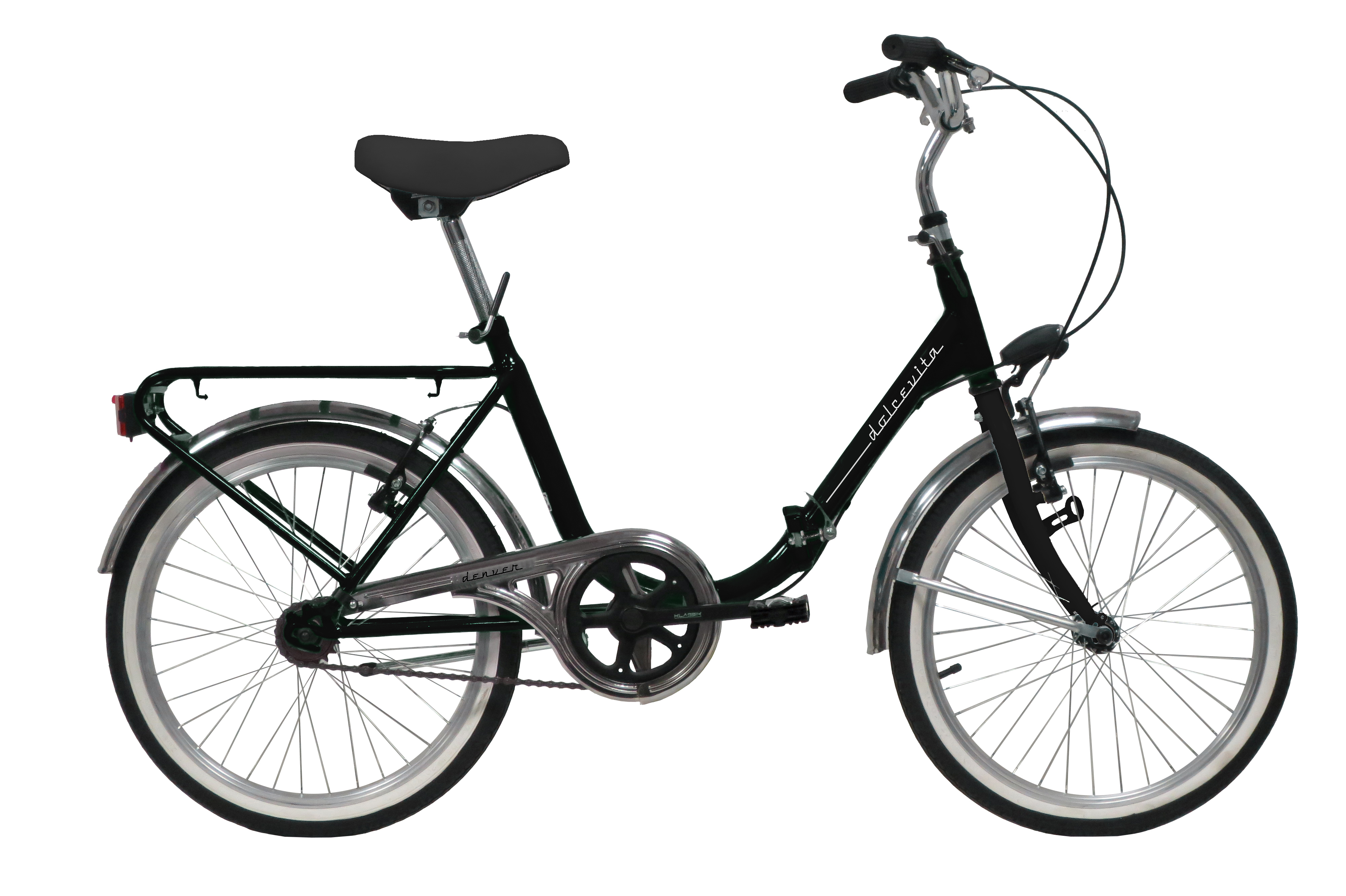 Denver Bike Bicicletta pieghevole Cromo Nero 20\