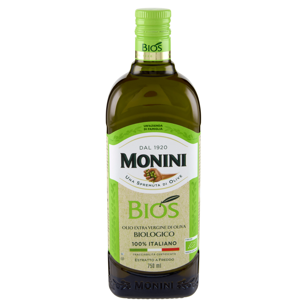 Monini Bios Olio Extra Vergine di Oliva Biologico 750 ml