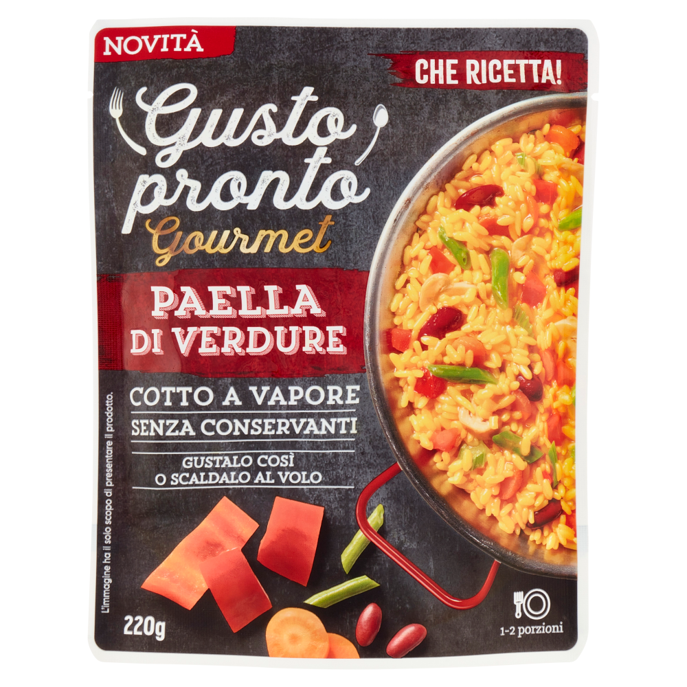 Gusto pronto Gourmet Paella di Verdure 220 g