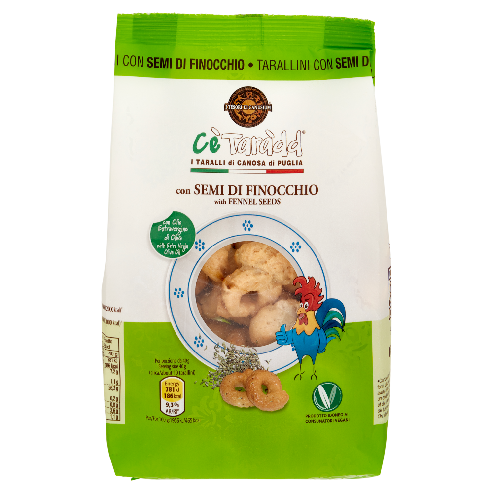 Cè Taràdd i Taralli di Canosa di Puglia con Semi di Finocchio 225 g