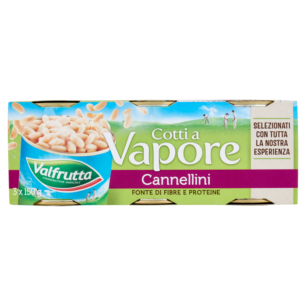 Valfrutta Cotti a Vapore Cannellini 3 x 150 g