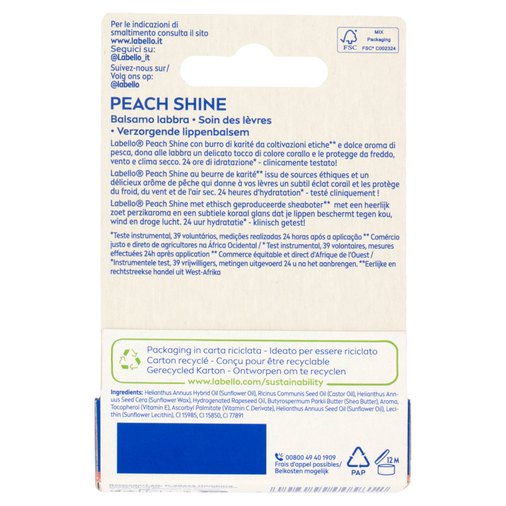 Labello Peach Shine 4,8 g