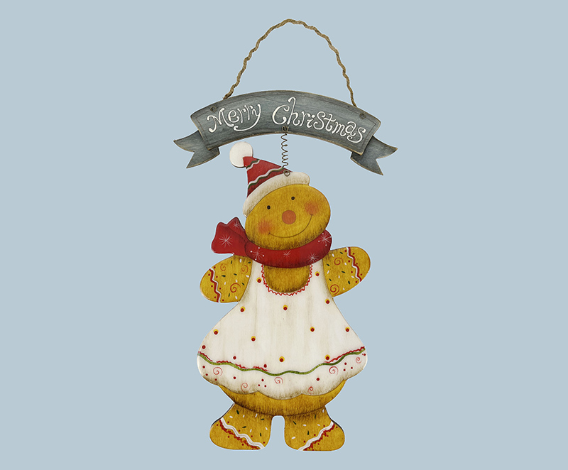 Carrefour Pan Di Zenzero cm.38 In Legno Lucido