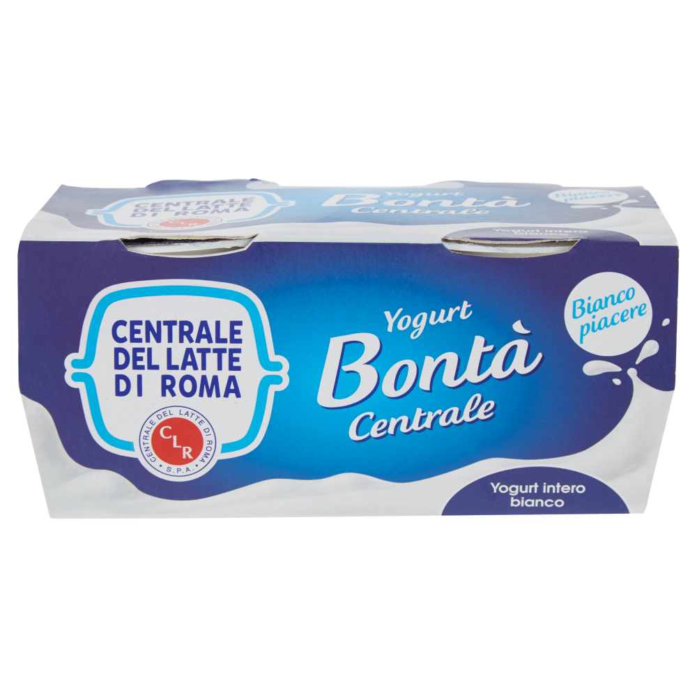 Centrale del Latte di Roma Bontà Centrale Yogurt intero bianco 2 x 125 g