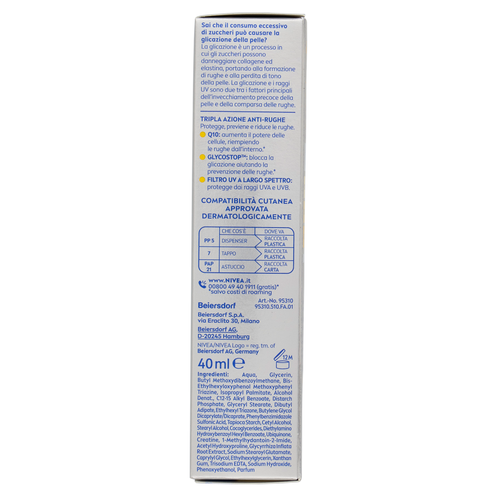 Nivea Q10 Anti-Rughe Expert SPF 50 Fluido UV Quotidiano 40 ml