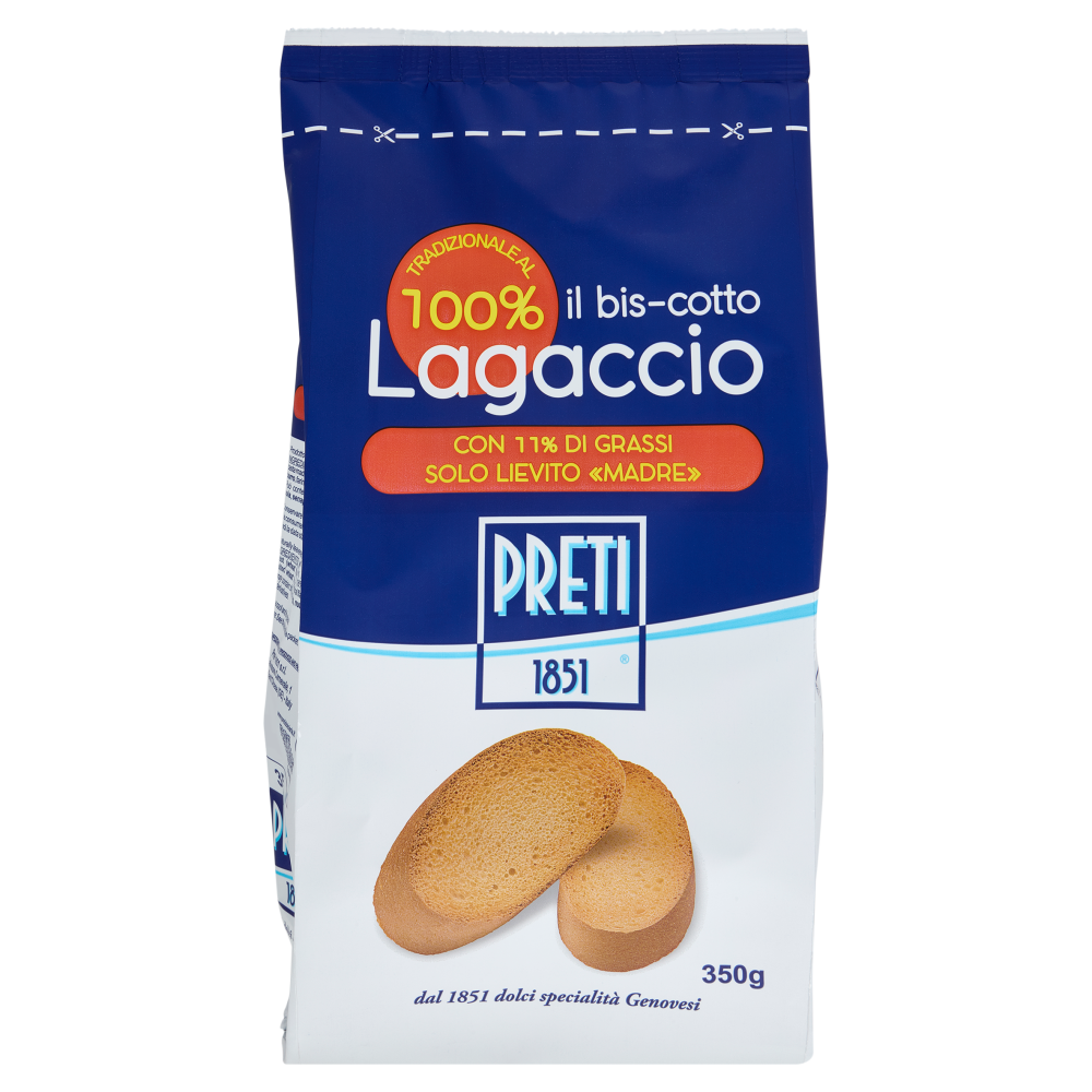 Preti il bis-cotto Lagaccio Tradizionale al 100% 350 g