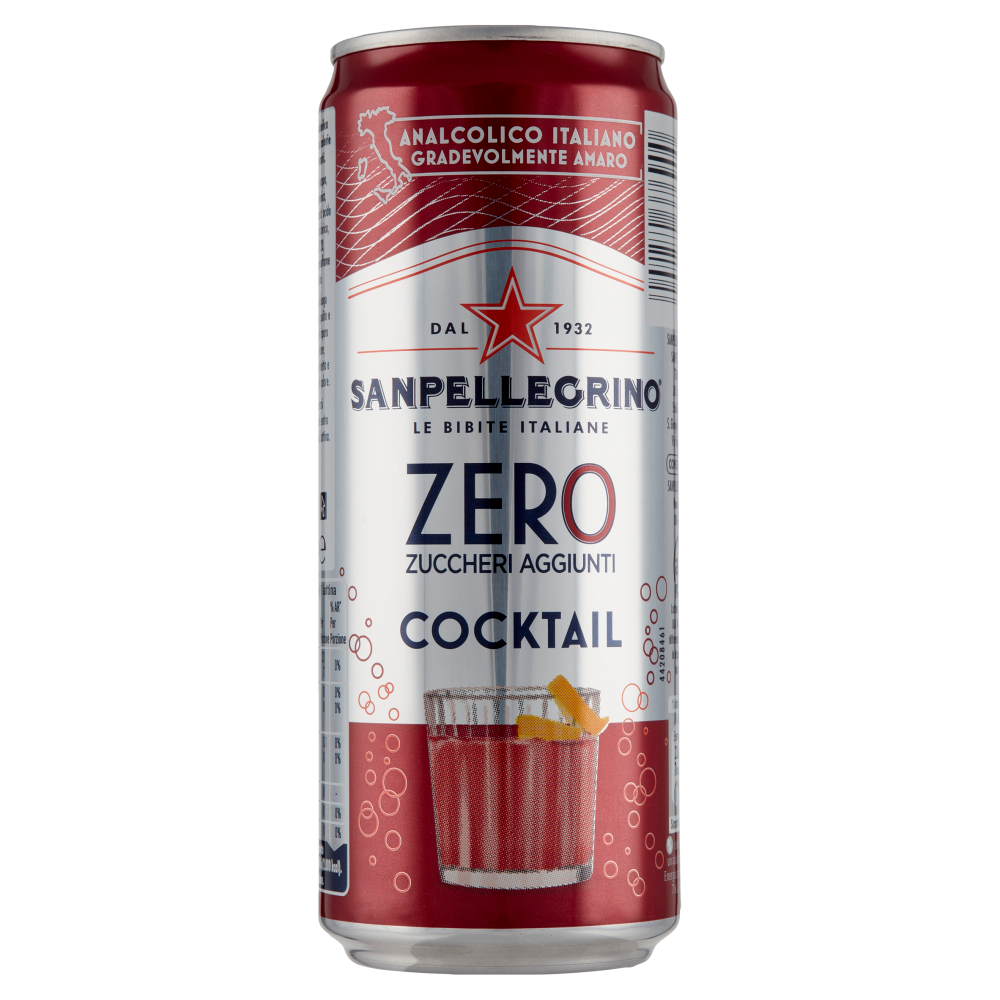 SANPELLEGRINO Cocktail Zero Zuccheri Aggiunti, Lattina 33 cl