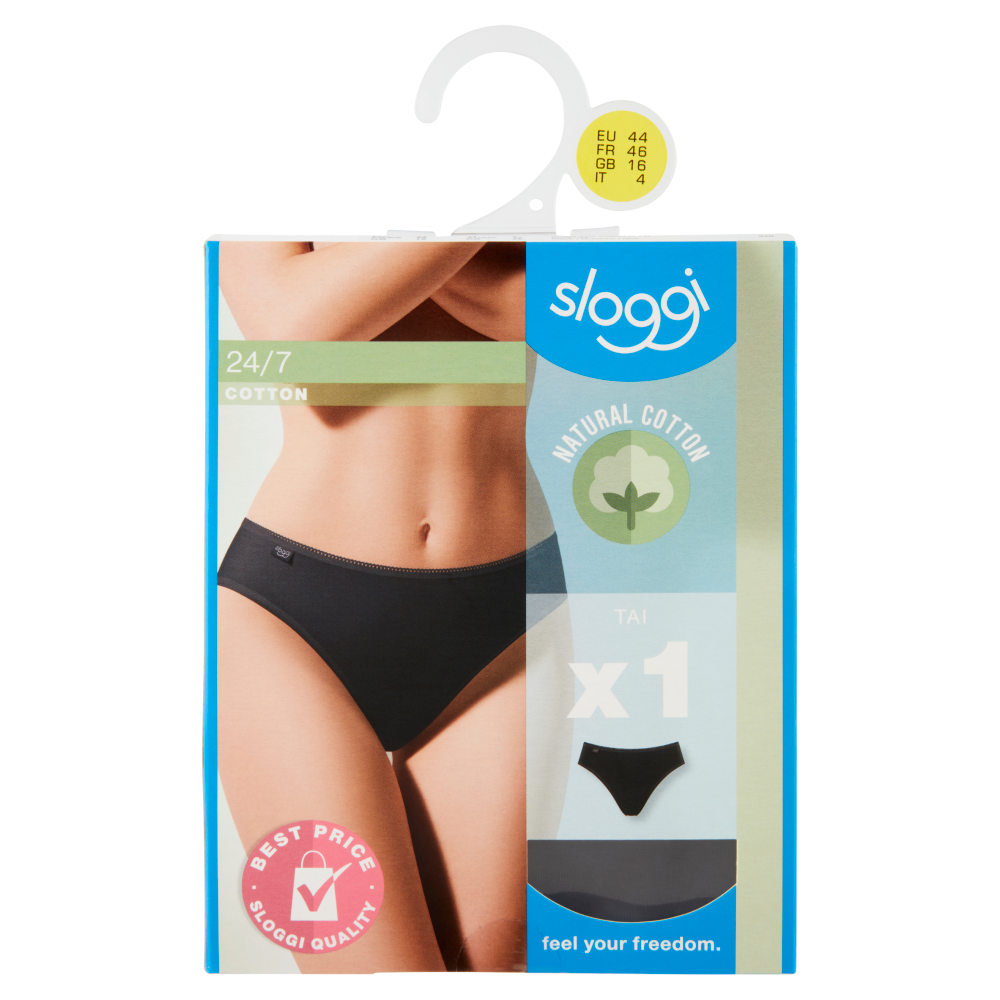 sloggi 24/7 Cotton Tai tg. 4 Black 1 pz
