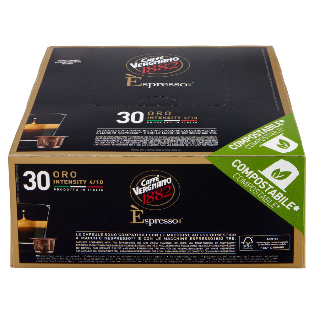 Caffè Vergnano 1882 Èspresso1882 Arabica Capsule Compatibili Nespresso