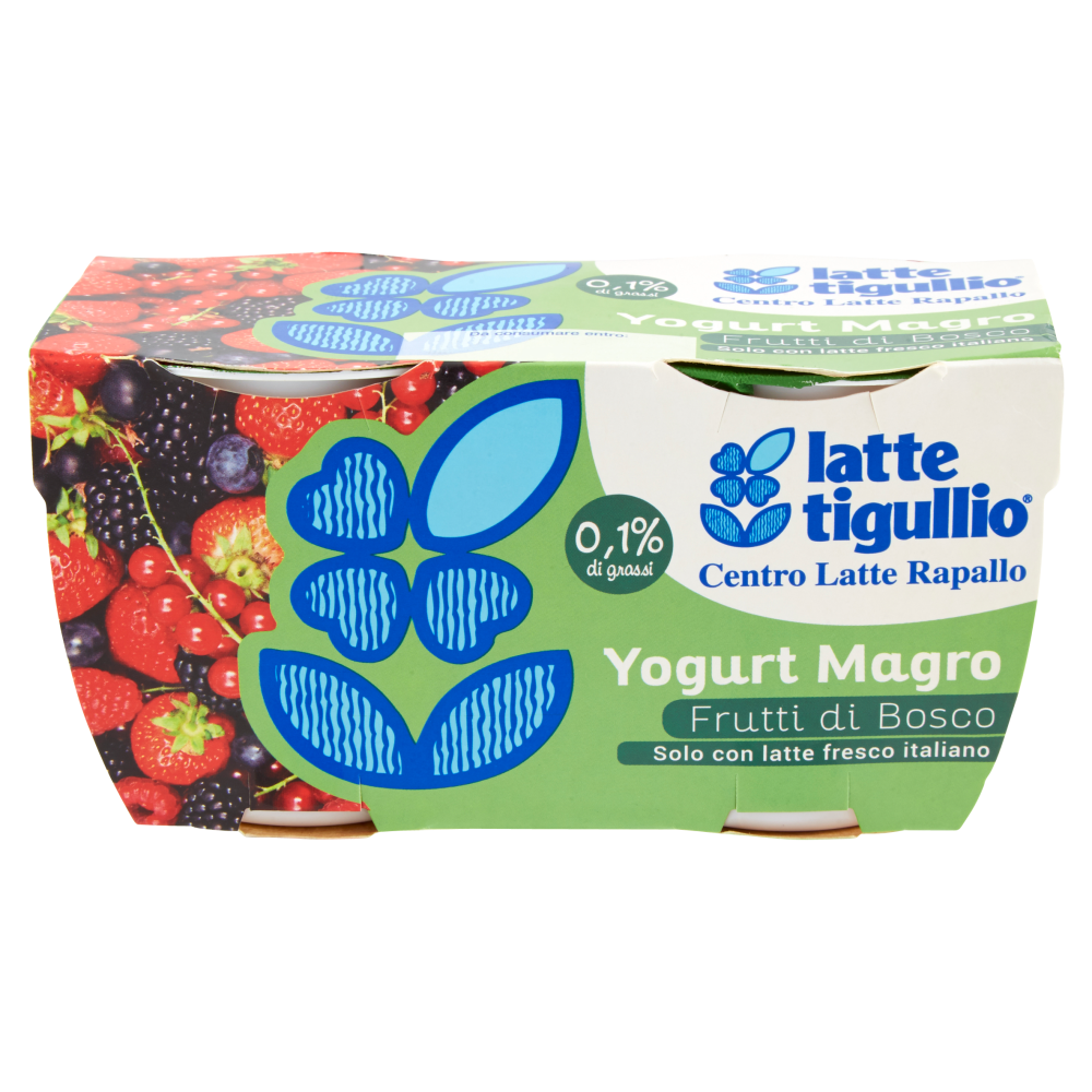 latte tigullio Yogurt Magro Frutti di Bosco 2 x 125 g