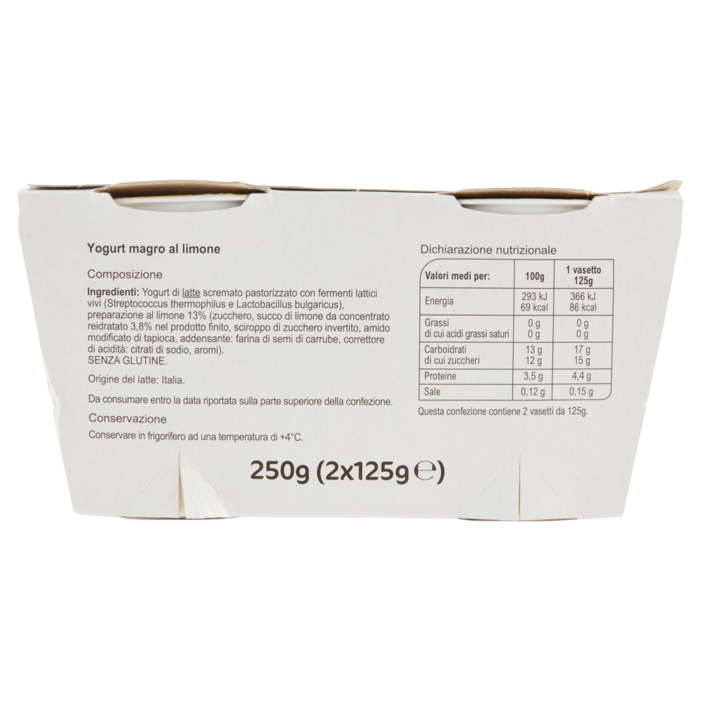 Carrefour Classic Yogurt Magro Limone 2 x 125 g