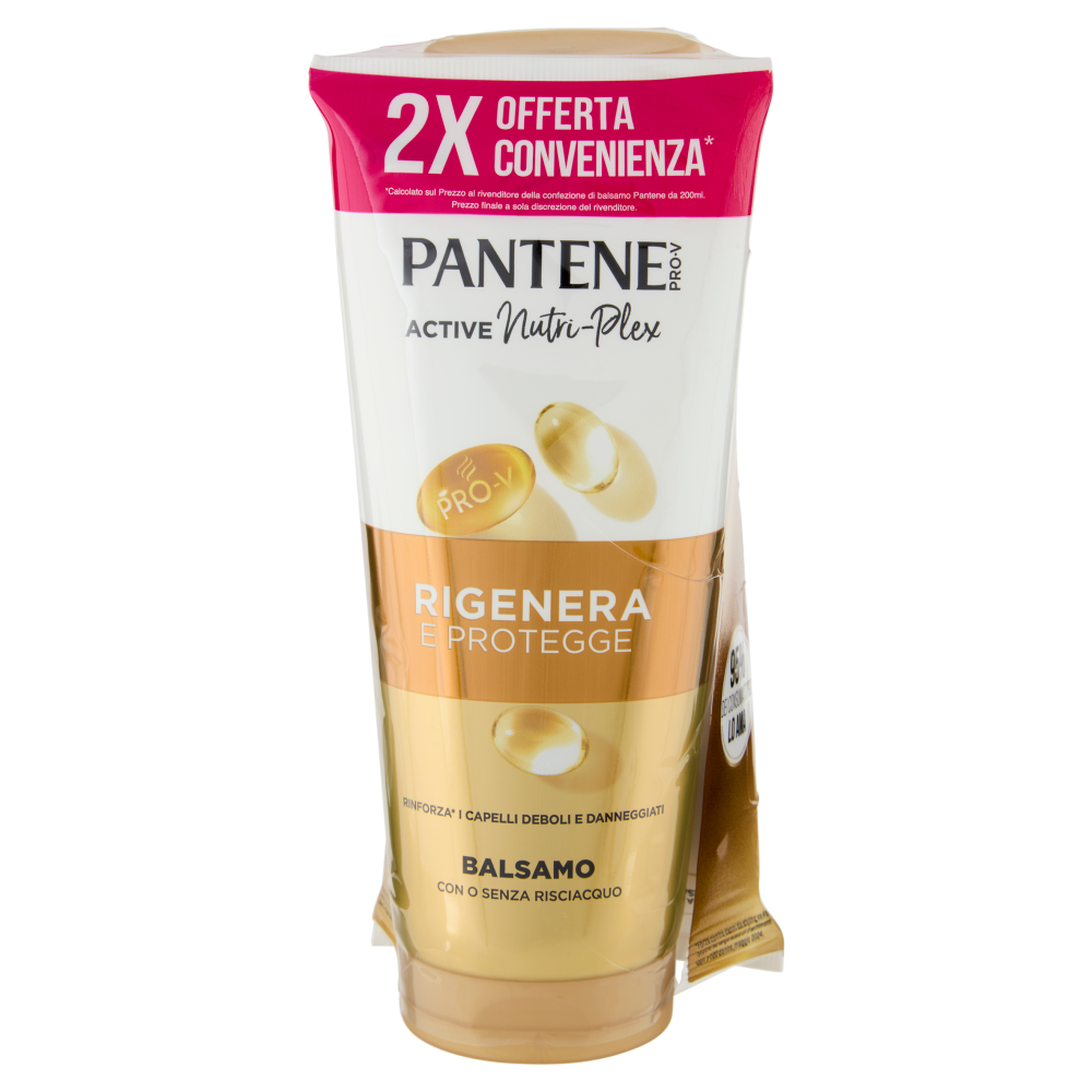 Pantene Pro-V Rigenera e Protegge Balsamo Active Nutri-Plex 2 x 200 ml
